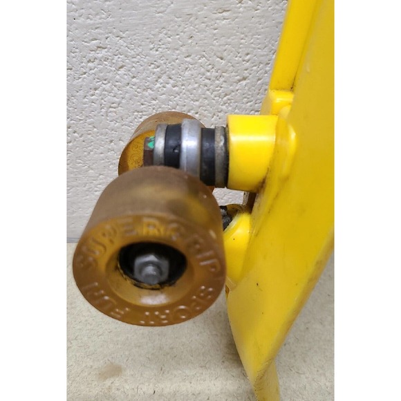 Vintage 1970s Yellow Penny Board Skateboard w/ Supergrip Wheels - Picture 5 of 7